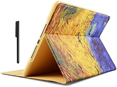 Trend Galaxy New iPad 9. 7 Inch 2017 / iPad Air 2 / iPad Air Case - Premium PU Leather Folio Smart Cover w/ Auto Sleep / Wake for iPad 9. 7 In 2017 Release van Gogh Painting- Crow