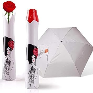 Octopus prime Rose Flower Case Umbrellas for Women Stylish Umberallas for Rain and Umbrellas for Sun Protection Umbrella 3 Fold