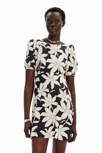 Desigual Women's Dress Short Sleeve, Black, M