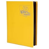 Monster Binder - 4 Pocket Trading Card Album - Matte Yellow (Anti-theft Pockets Hold 160+ Yugioh, Pokemon, Magic the Gathering Cards)