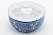Microwave Ceramic Bowl With Lid Ideal For Food Prep Food Storage Meal Planning (Blue Dragonfly 5