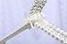White Faux Pearl Bow Clothes Hangers Hook for Children Kids Bowknot White