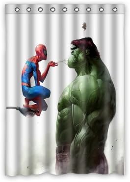Best Design Spider-Man and Hulk Window Curtains/drape/panels/treatment Polyester Fabric Office/Home/Bedroom Decor 52"x 72"