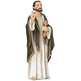 Roman Giftware Inc., Patrons & Protectors, 4" H ST Peter Figure,Religious, Inspirational, Durable (4x1x4)