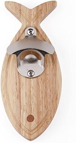 ILEAF Fish Shape Magnetic Bottle Opener with Cap Catcher for Daily Use Bar Parties BBQ Gifts