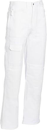 ProDec White Cotton Drill Painter's Trousers Work Pants Men Women 34 Waist 31 view 4