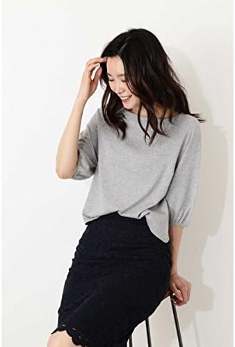 Amazon ナチュラルビューティーベーシック Natural Beauty Basic ウォッシャブル アーリーサマーコットンベーシックニット グレー M セーター 通販
