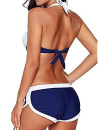 Traje de baño para dama, 2 piezas, con push-up