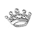 Tinksky Broach Diamante Wedding Party Pageant Tiara Crown Corsage Brooch Pin 12-Pack (Silver))