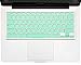 Kuzy Keyboard Cover Compatible with Pro 13 15 17 inch and Air 13.3 inch Silicone Skin Protector, Mint Green