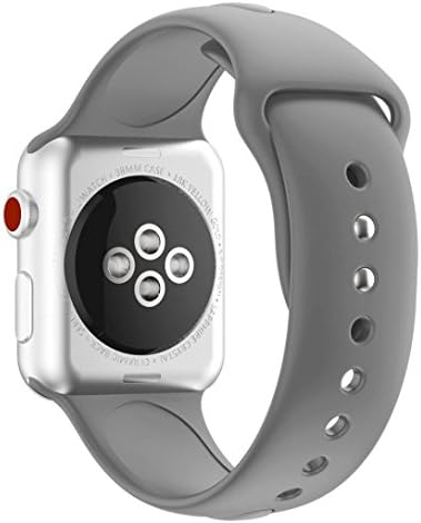 Becoler Soft Silicone Replacement Watch Band Strap for Apple Watch Series 3 38MM