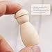 Wooden Peg Doll, Decorative Unfinished Doll Bodies Family Craft People Set 20Pcs