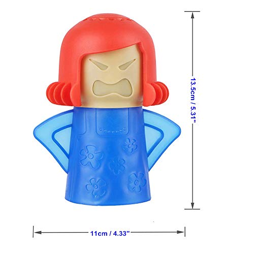 AISIBO Microwave Cleaner Steam Angry-mama Easily Cleans the Crud In Minutes Microwave Oven Steam Cleans and Disinfects With Vinegar and Water for Home Office Kitchens (Blue) - Thumbnail 3