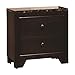 Conner 2-drawer Nightstand with Faux Marble Top Cappuccino 200422