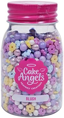 Cake Angels Blush Edible Sprinkles Cake & Dessert Topping Mixture of Shapes 70g