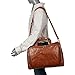 AmeriLeather 18-inch Leather Carry on Weekend Duffel (Black)