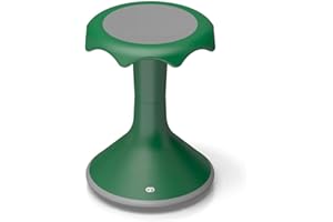 VS America Hokki Stool, Flexible Ergonomic Seating Stool for Kids and Adults, 18" Seat Height, Green