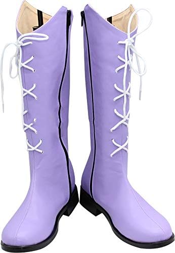 Whirl Cosplay Boots Shoes for Sailor Moon Sailor Saturn Purple