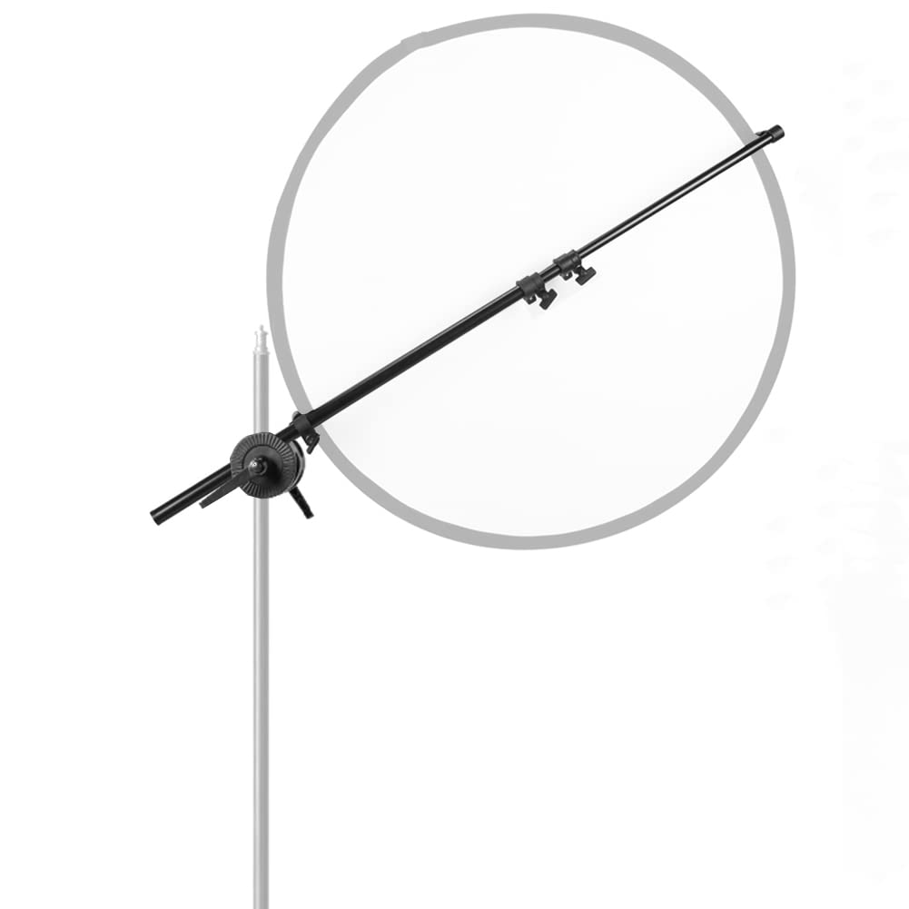 Double Clamp Reflector Panel Backdrop Boom Arm Holder with Grip Swivel
