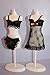 Underwear Bra and Panty Set in Black with Nightie Made to Fit Barbie Doll