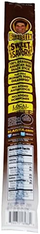 Pure Grassfed U.S.A. Beef Jerky Snack Sticks - 72 Sweet &amp; Savory | Grass Fed | Gluten Free | No Antibiotics | No Hormones | No Nitrates