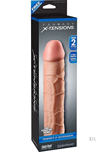 Enlarger 2' Ententions Cyber Skin Penis Extension Sleeve Condom Enhancer