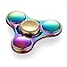 【2017 Upgraded】Colorful Triangle Spinner and Double Fidget Spinner Metal Material New Style EDC Hand Fidget Spinner for High Speed Relieving ADHD, OCD, Anxiety (Rainbow 3)