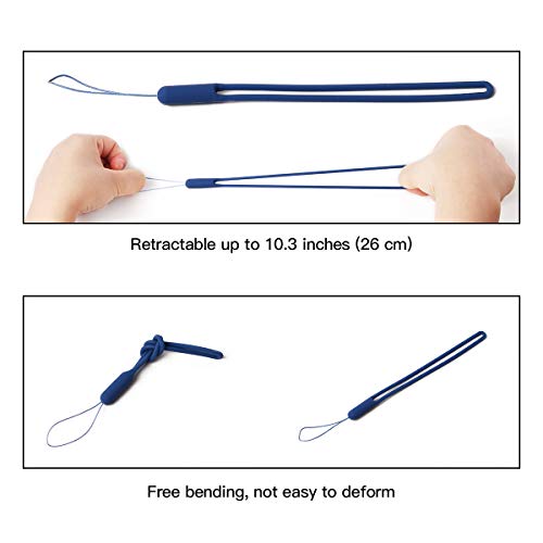 5 Packs Wrist Lanyard Silica Gel Smooth Wrist Strap Grip for Cell Phone USB Flash Drive Key iPod Mp3 MP4 ID Card Badge and Other Small Devices