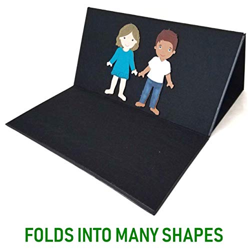 My Felt Story Large Felt Board, Flannel, Black, Foldable, Project