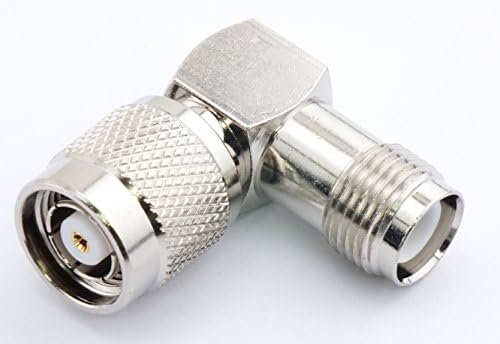 W5SWL Brand Premium Series TNC (RP) Reverse Polarity Male to TNC (RP) Reverse Polarity Female Right Angle Coupler Coax Adapter Connector