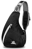 WATERFLY Sling Chest Backpacks Bags Crossbody Shoulder Triangle Packs Daypacks for Cycling Walking Dog Hiking Boys Girls Men Women