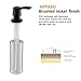 APPASO 17-Ounce Kitchen Dish Soap Dispenser Oil Rubbed Bronze Large Capacity- 480ml Bottle Built in Hand Sink Pump, Sink Soap Dispensers Replacement-3.15 Inch Threaded Tube