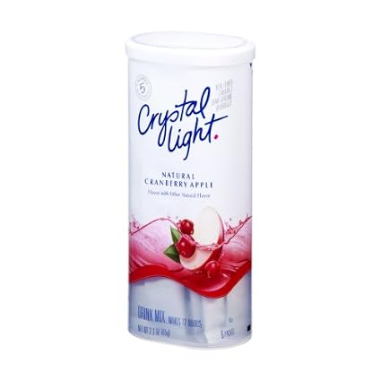 Crystal Light Natural cranberry Apple drink Mix-6 ct (043000028889)