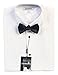 Gioberti Boy's Long Sleeve Tuxedo Dress Shirt with Bow Tie