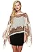 Zeagoo Womens Paisley Print Chiffon Poncho Batwing Sleeve Tunic Top
