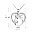 Angel caller Mother Daughter Jewelry Owl Necklace Sterling Silver Love Heart Mother and Child Owl Jewelry for Women Christmas Gifts for Her