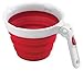 Chef'n SleekStor Collapsible Measuring Cup, 2-Cup Capacity, Cherry/Meringue