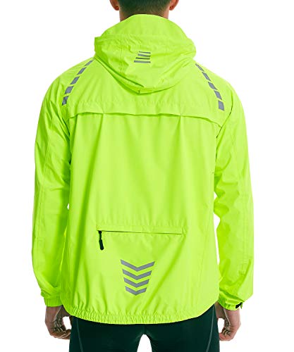 fluorescent waterproof cycling jacket
