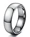 Tungary Jewelry 8mm Mens Tungsten Carbide Wedding Band Engagement Promise High Polish Size 6-14