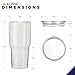 Alpine 30 oz. Tumbler Pack of 2 - Best Double Insulated Stainless Steel Tumbler Cup - Keeps Liquid Hot or Cold For Hours - Durable Sweat-Free Design With Tritan Lid