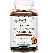 Zaytun Vitamins Halal Adult Multivitamin Gummies for Men, Women, Complete Everyday Nutritional Su...