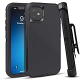 FOGEEK Case for iPhone 11, Heavy Duty Rugged Case, Belt Clip Holster Kickstand Protective Cover [Shockproof] Compatible for iPhone 11 [6.1 Inch] (Black)