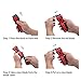 ORIENTOOLS Scraper Razor Blades Mini Plastic Retractable Scraper Razor Blades with 5 Blades Window Scraper for Scraping Labels and Decals from Glass, Windshields (1 Pack)
