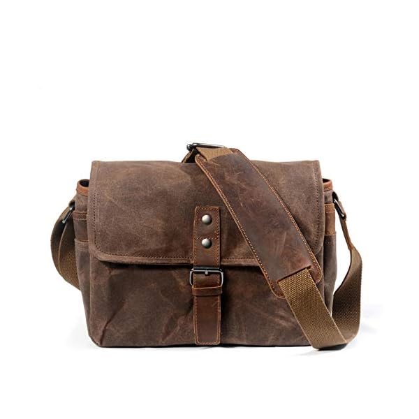 LGYKUMEG Kameratasche Wasserdicht Spiegelreflex,Messanger Bag,for System Cameras Beautiful Camera Bag,Kaffee