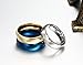 MEALGUET 6MM High Polished Traditional Plated Plain Stainless Steel Promise Wedding Bands Ring Size US4-14, Gold/Silver/Blue
