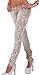 Ibagstyle®Womens Sexy Lace Crochet Cutout Low Waist Skinny Pencil Denim Jeans