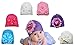 6 Pack Baby Hat - Baby Girl Shower Gifts - Perfect for Newborns, and Twins - Baby Photo Prop - Newborn Photography - Baby Clothes(light pink, dark pink, white, blue, and purple)