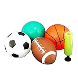 Adorox Set of 4 Sports Balls (5 Inches) Soccer