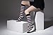 Socks n Socks - Women's 5-pair Striped Design Turkish Cotton Knee high Socks