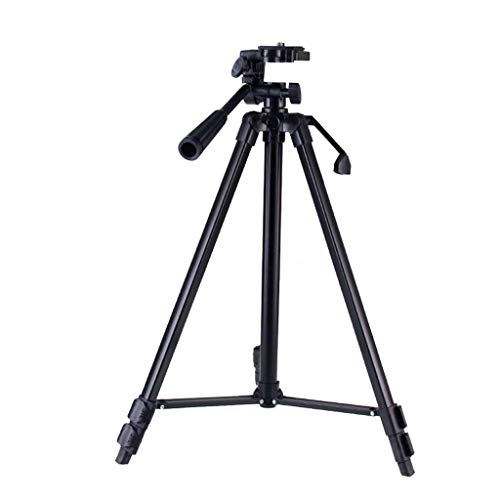 XYSQWZ Metall Tischstativ 130cm Faltbare Tragbare Kamera Stativ Outdoor Travel Handy Stativ (Farbe: Schwarz)